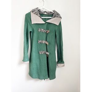 Anthropologie Green jacket /sweater
